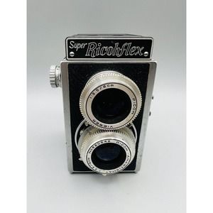 Vintage Super Richflex Camera With Leather Case Untested